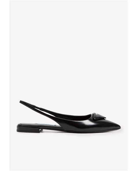 prada logo slingback ballerina flats|women's prada shoes price.